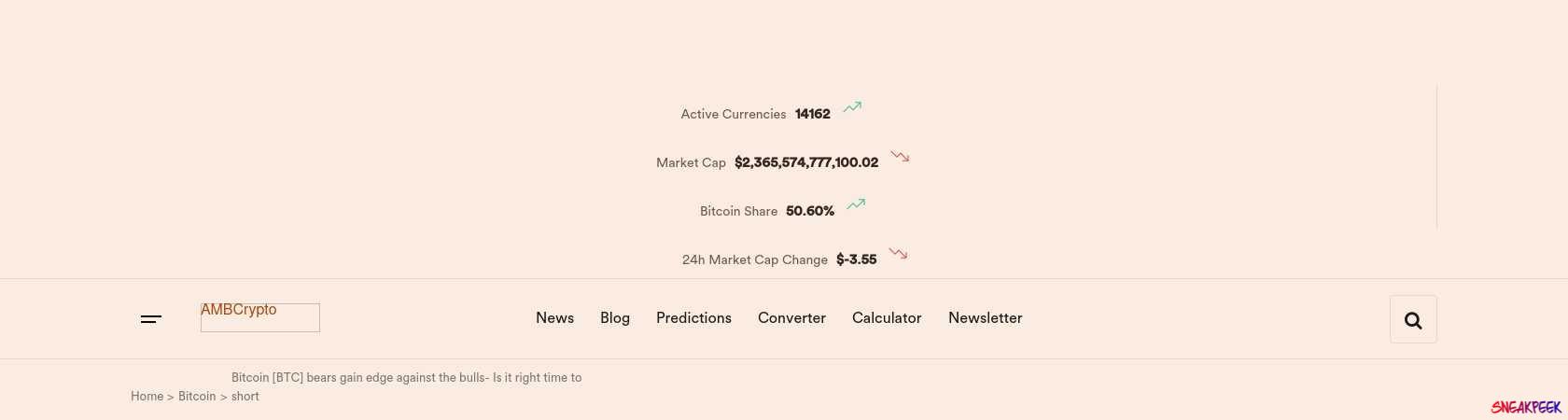 Read the full Article:  ⭲ Bitcoin [BTC] bears gain edge against the bulls- Is it right time to short