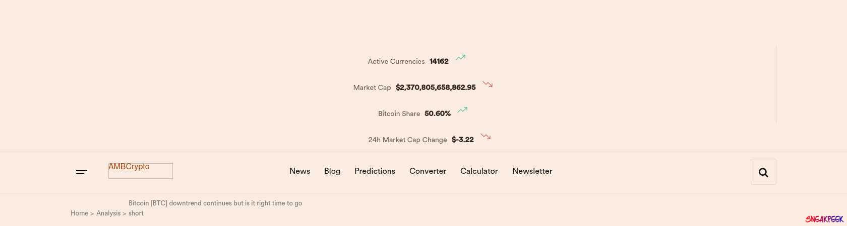 Read the full Article:  ⭲ Bitcoin [BTC] downtrend continues but is it right time to go short