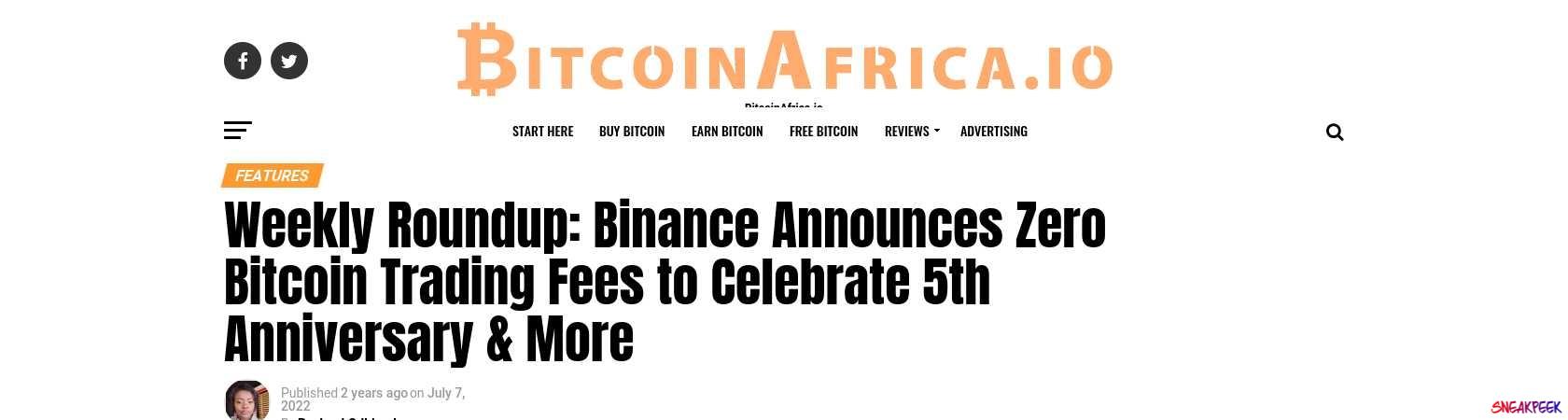 Read the full Article:  ⭲ Weekly Roundup: Binance Announces Zero Bitcoin Trading Fees to Celebrate 5th Anniversary & More