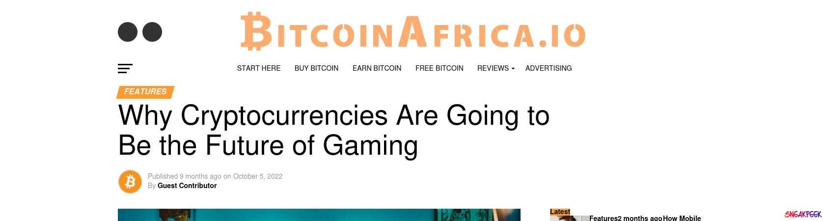 Read the full Article:  ⭲ Why Cryptocurrencies Are Going to Be the Future of Gaming