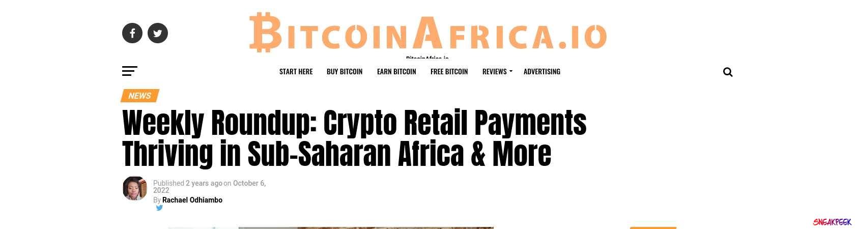 Read the full Article:  ⭲ Weekly Roundup: Crypto Retail Payments Thriving in Sub-Saharan Africa & More