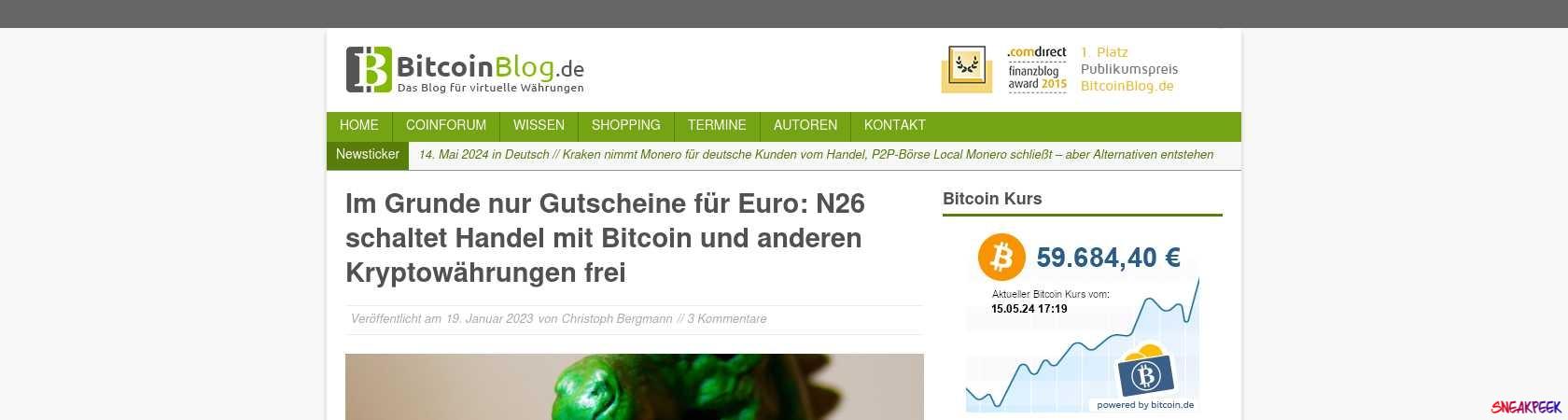 Read the full Article:  ⭲ Im Grunde nur Gutscheine für Euro: N26 schaltet Handel mit Bitcoin und anderen Kryptowährungen frei