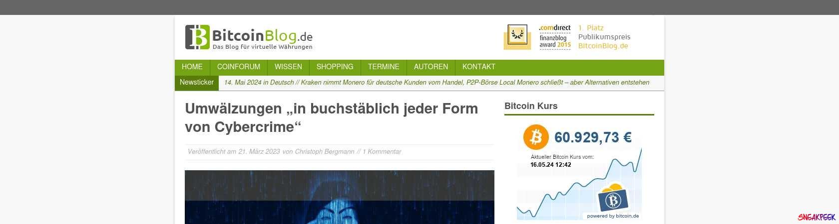 Read the full Article:  ⭲ Umwälzungen “in buchstäblich jeder Form von Cybercrime”