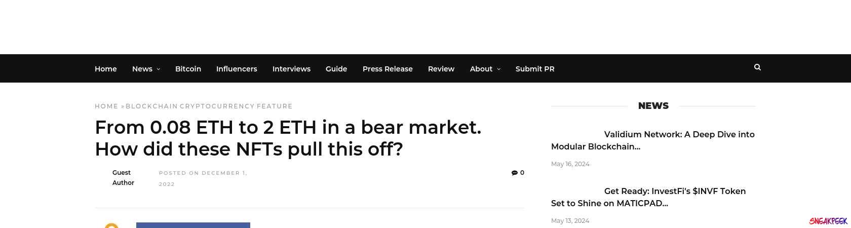 Read the full Article:  ⭲ From 0.08 ETH to 2 ETH in a bear market. How did these NFTs pull this off?
