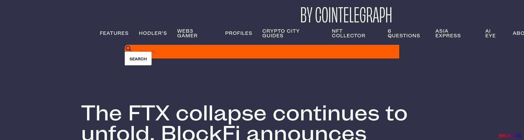 Read the full Article:  ⭲ The FTX collapse continues to unfold, BlockFi announces bankruptcy filing and Kraken settles a sanctions breach: Hodler’s Digest, Nov. 27 – Dec. 3