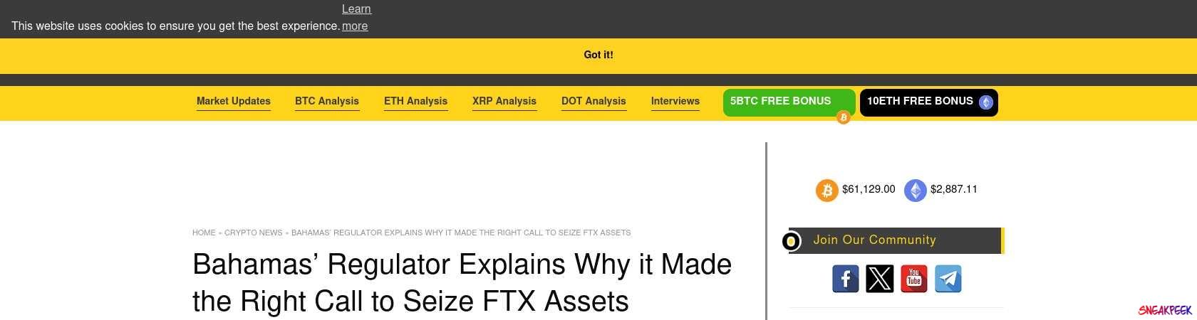 Read the full Article:  ⭲ Bahamas’ Regulator Explains Why it Made the Right Call to Seize FTX Assets
