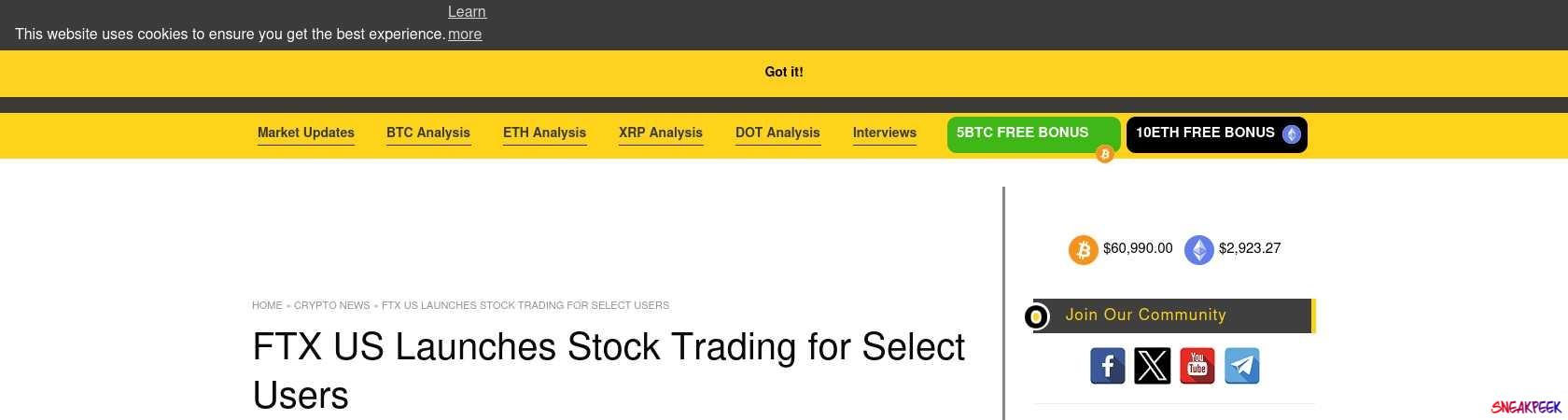 Read the full Article:  ⭲ FTX US Launches Stock Trading for Select Users