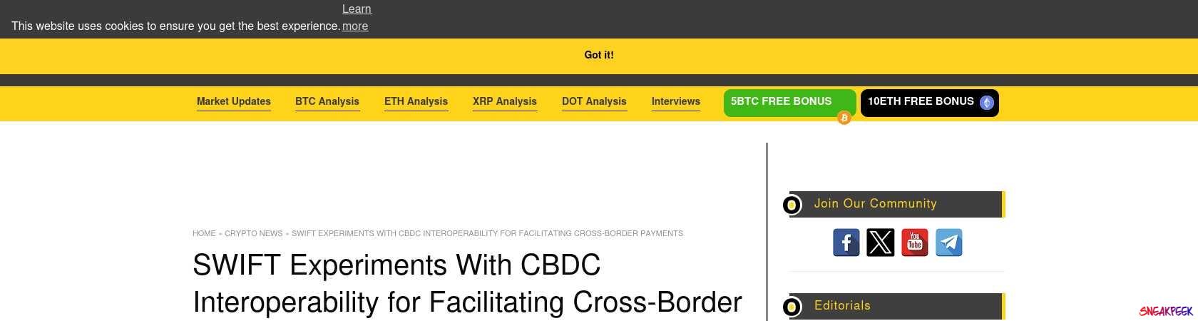 Read the full Article:  ⭲ SWIFT Experiments With CBDC Interoperability for Facilitating Cross-Border Payments