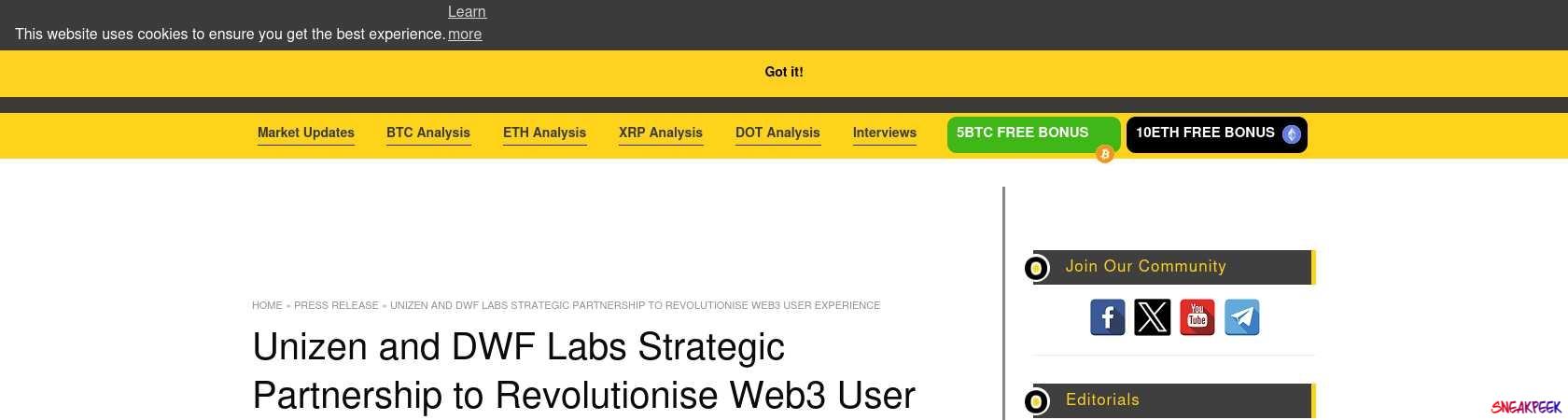 Read the full Article:  ⭲ Unizen and DWF Labs Strategic Partnership to Revolutionise Web3 User Experience