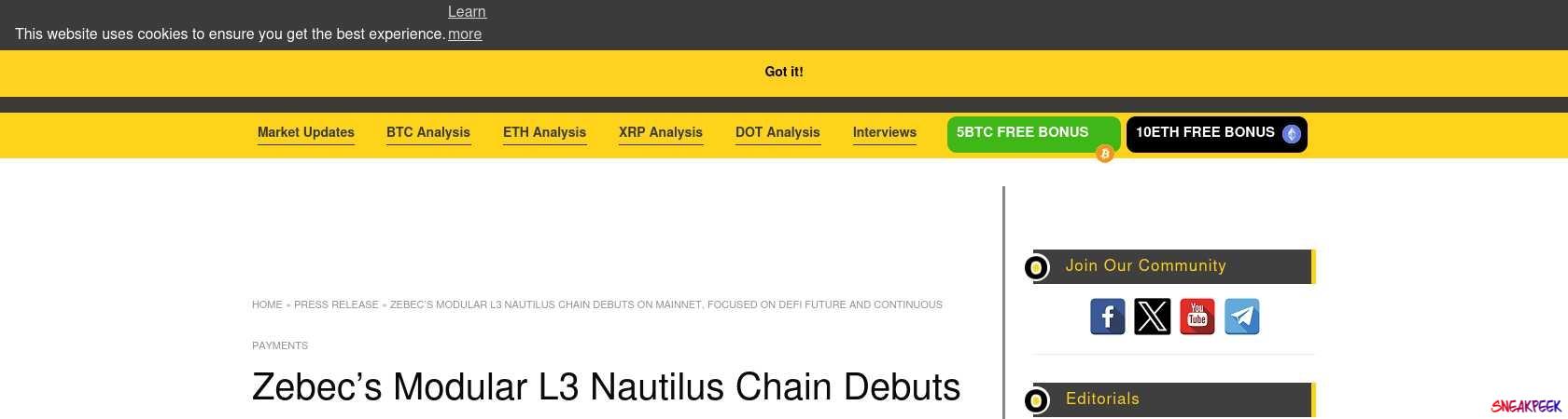Read the full Article:  ⭲ Zebec’s Modular L3 Nautilus Chain Debuts on Mainnet, Focused on DeFi Future and Continuous Payments