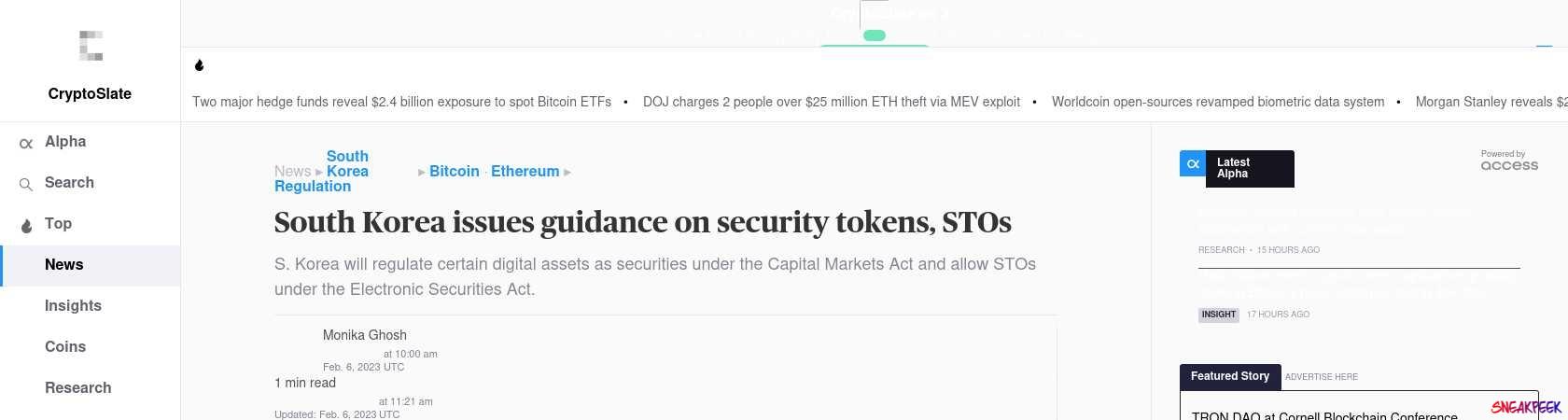 Read the full Article:  ⭲ South Korea issues guidance on security tokens, STOs