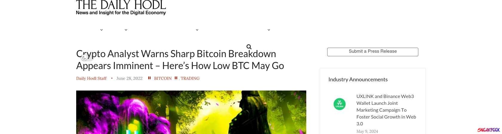 Read the full Article:  ⭲ Crypto Analyst Warns Sharp Bitcoin Breakdown Appears Imminent – Here’s How Low BTC May Go
