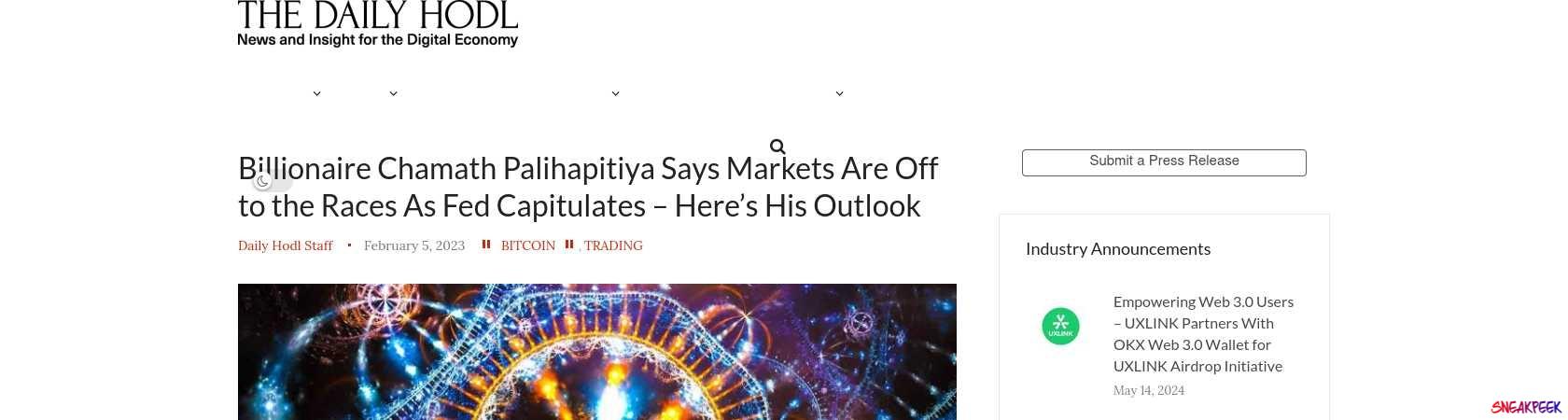 Read the full Article:  ⭲ Billionaire Chamath Palihapitiya Says Markets Are Off to the Races As Fed Capitulates – Here’s His Outlook