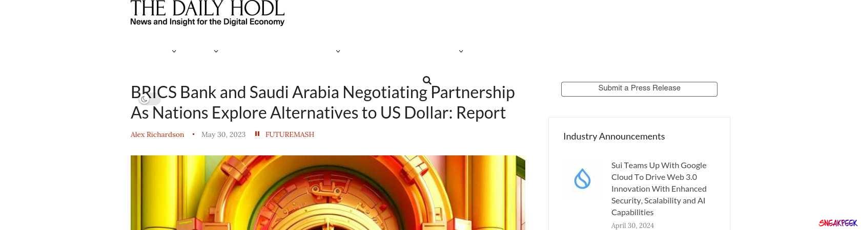 Read the full Article:  ⭲ BRICS Bank and Saudi Arabia Negotiating Partnership As Nations Explore Alternatives to US Dollar: Report