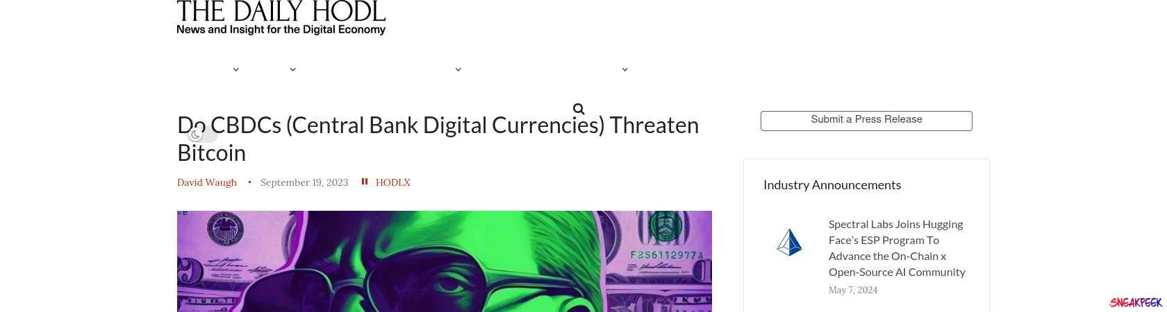 Read the full Article:  ⭲ Do CBDCs (Central Bank Digital Currencies) Threaten Bitcoin