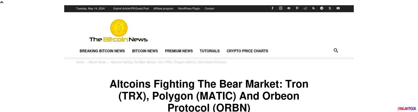 Read the full Article:  ⭲ Altcoins Fighting The Bear Market: Tron (TRX), Polygon (MATIC) And Orbeon Protocol (ORBN)