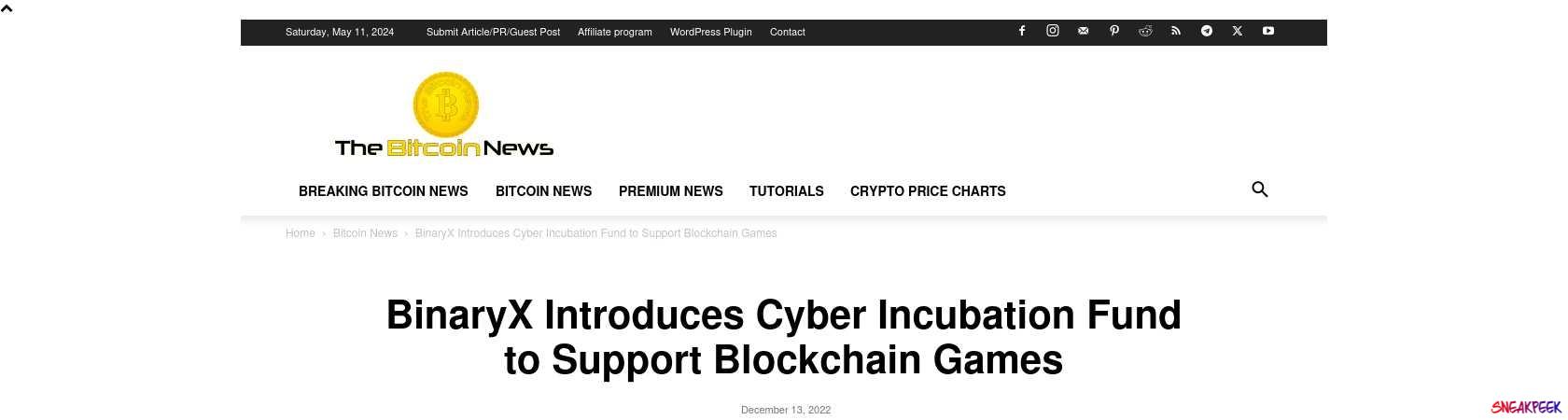 Read the full Article:  ⭲ BinaryX Introduces Cyber Incubation Fund to Support Blockchain Games