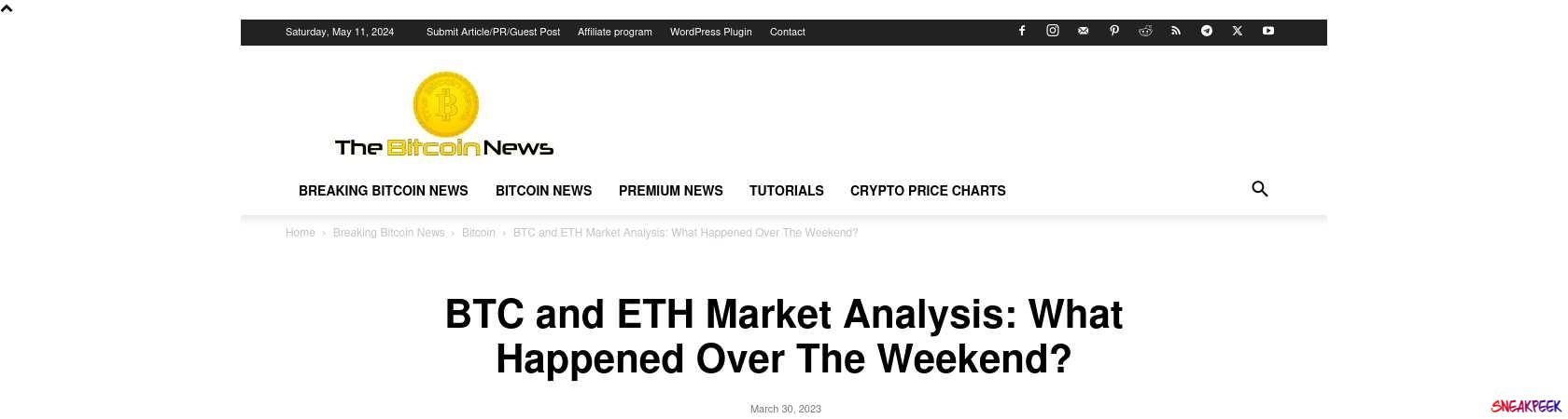 Read the full Article:  ⭲ BTC and ETH Market Analysis: What Happened Over The Weekend?