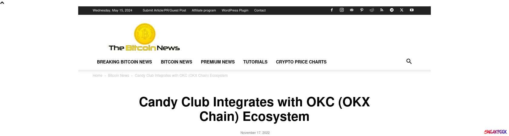 Read the full Article:  ⭲ Candy Club Integrates with OKC (OKX Chain) Ecosystem