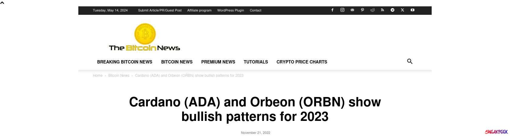 Read the full Article:  ⭲ Cardano (ADA) and Orbeon (ORBN) show bullish patterns for 2023