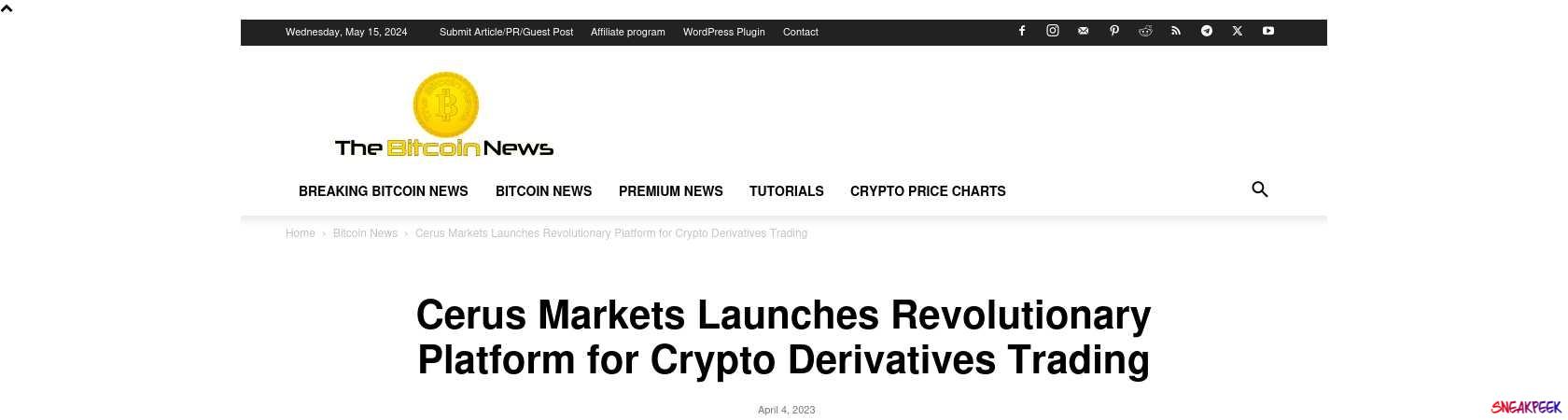 Read the full Article:  ⭲ Cerus Markets Launches Revolutionary Platform for Crypto Derivatives Trading