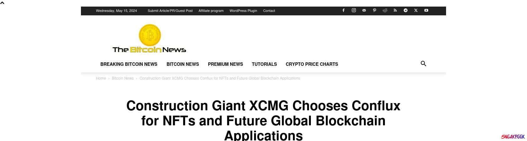 Read the full Article:  ⭲ Construction Giant XCMG Chooses Conflux for NFTs and Future Global Blockchain Applications
