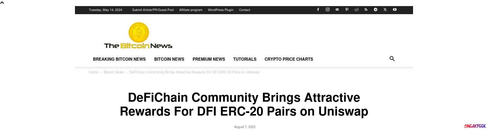 Read the full Article:  ⭲ DeFiChain Community Brings Attractive Rewards For DFI ERC-20 Pairs on Uniswap