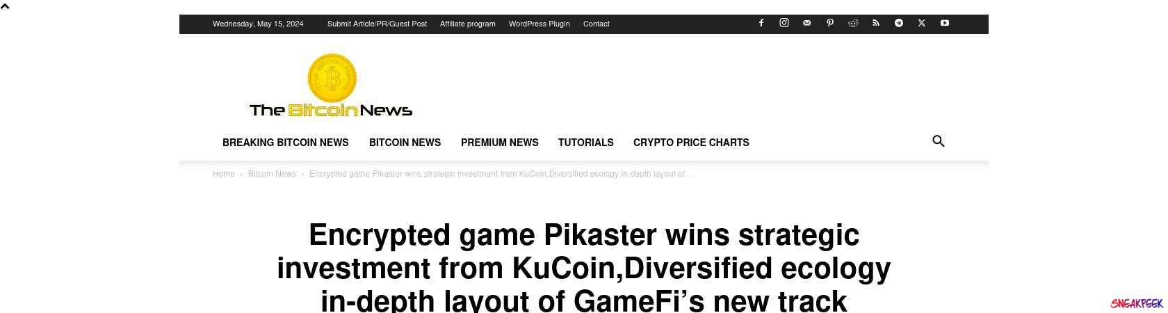 Read the full Article:  ⭲ Encrypted game Pikaster wins strategic investment from KuCoin,Diversified ecology in-depth layout of GameFi’s new track