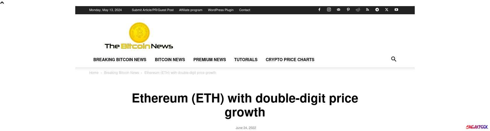 Read the full Article:  ⭲ Ethereum (ETH) with double-digit price growth