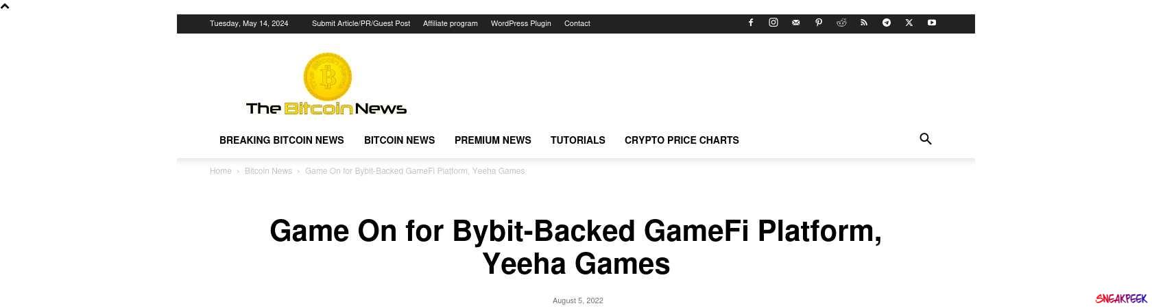 Read the full Article:  ⭲ Game On for Bybit-Backed GameFi Platform, Yeeha Games