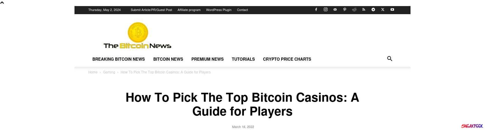 Read the full Article:  ⭲ How To Pick The Top Bitcoin Casinos: A Guide for Players