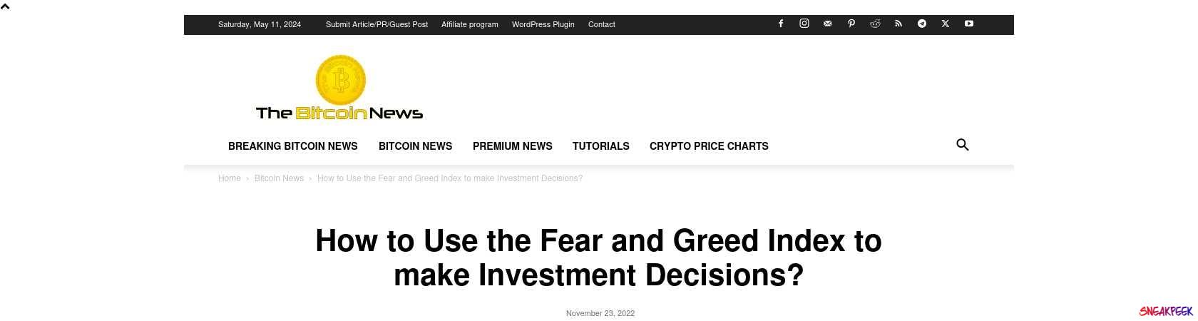 Read the full Article:  ⭲ How to Use the Fear and Greed Index to make Investment Decisions?