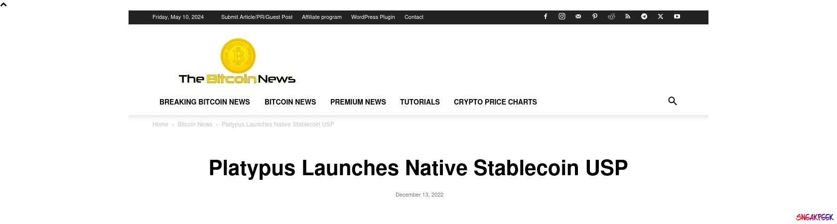 Read the full Article:  ⭲ Platypus Launches Native Stablecoin USP