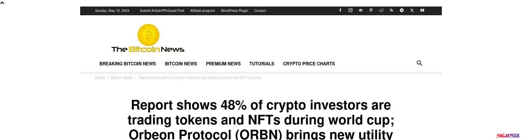 Read the full Article:  ⭲ Report shows 48% of crypto investors are trading tokens and NFTs during world cup; Orbeon Protocol (ORBN) brings new utility NFT market
