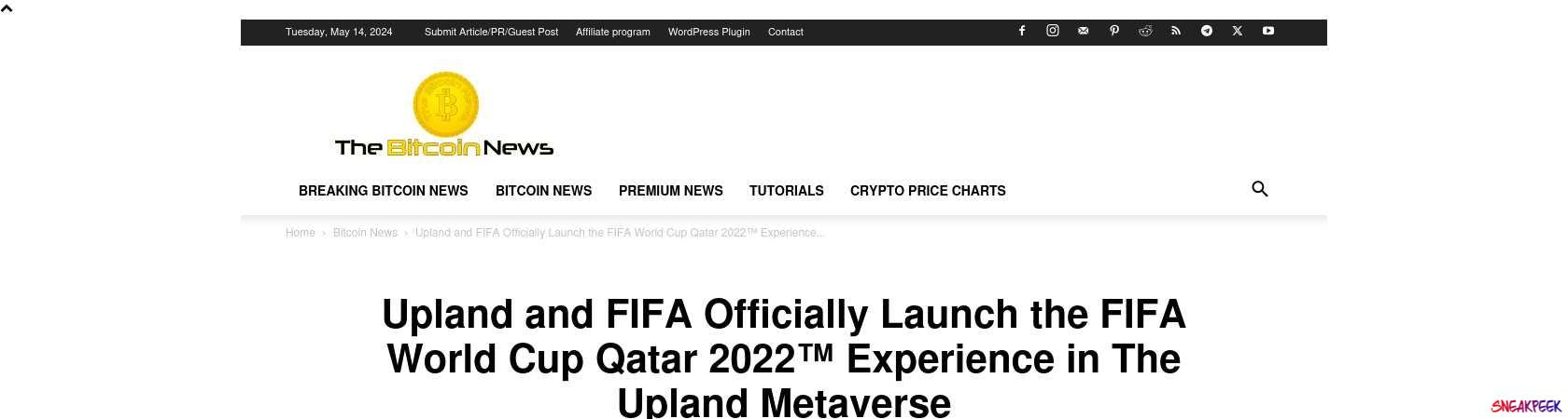 Read the full Article:  ⭲ Upland and FIFA Officially Launch the FIFA World Cup Qatar 2022™ Experience in The Upland Metaverse