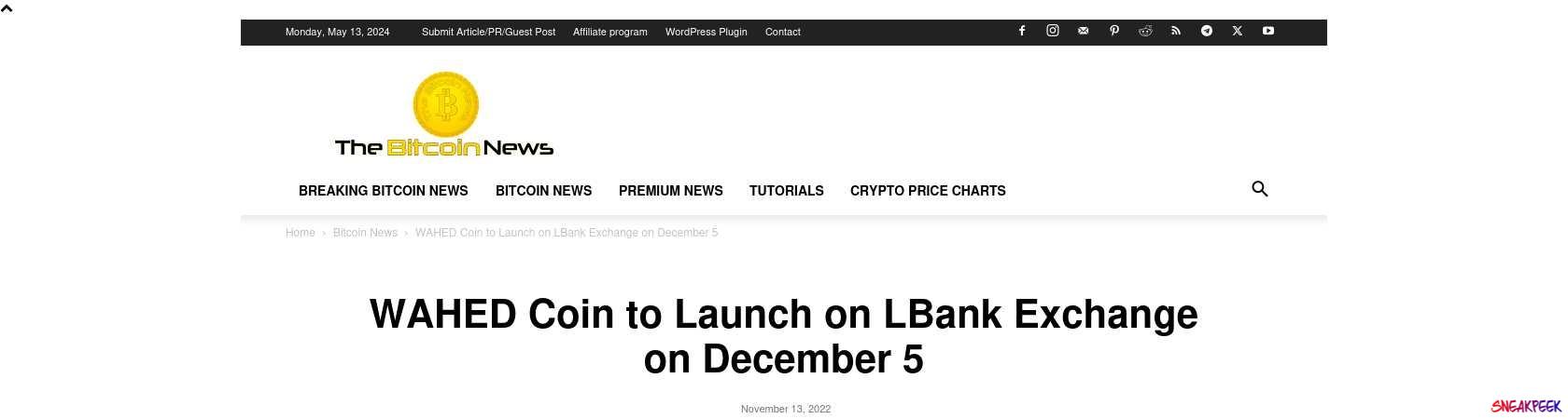 Read the full Article:  ⭲ WAHED Coin to Launch on LBank Exchange on December 5