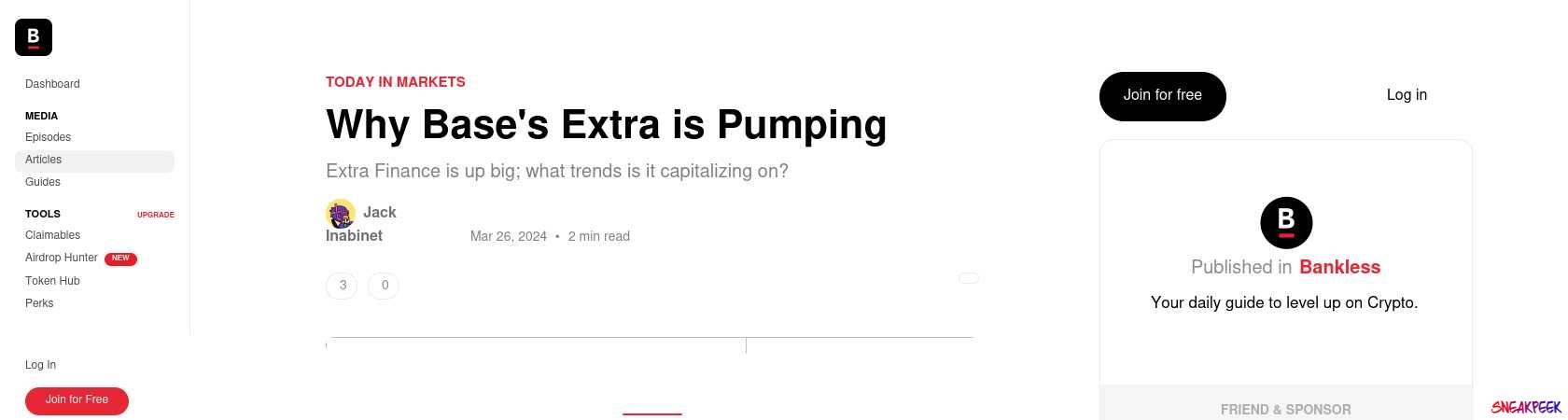Read the full Article:  ⭲ Why Base's Extra is Pumping