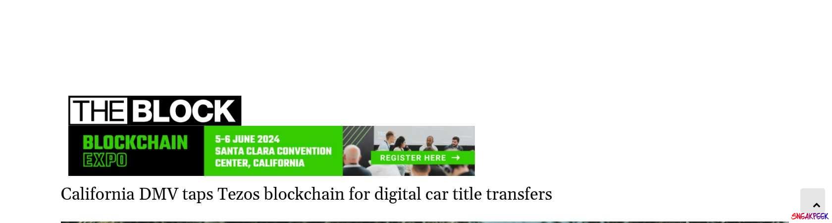 Read the full Article:  ⭲ California DMV taps Tezos blockchain for digital car title transfers