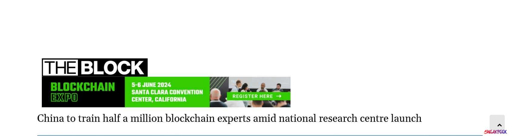 Read the full Article:  ⭲ China to train half a million blockchain experts amid national research centre launch