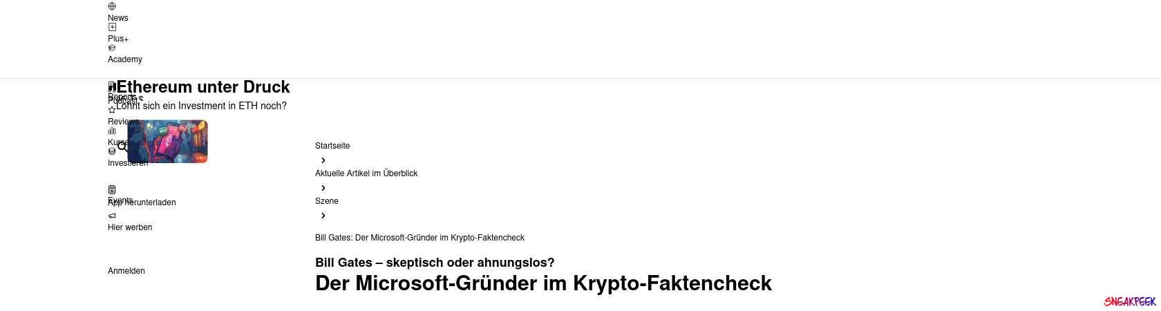 Read the full Article:  ⭲ Bill Gates: Der Microsoft-Gründer im Krypto-Faktencheck