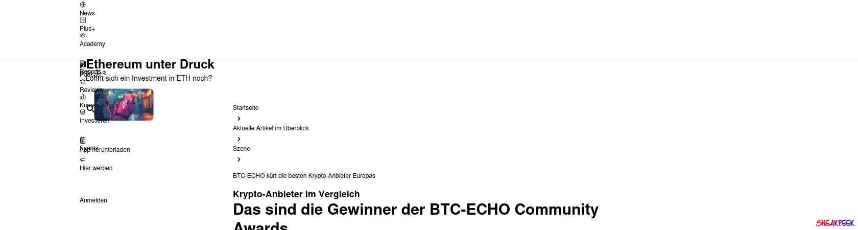Read the full Article:  ⭲ BTC-ECHO kürt die besten Krypto-Anbieter Europas