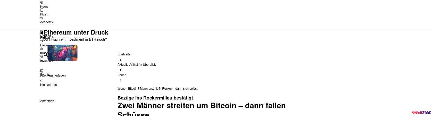 Read the full Article:  ⭲ Wegen Bitcoin? Mann erschießt Rocker – dann sich selbst