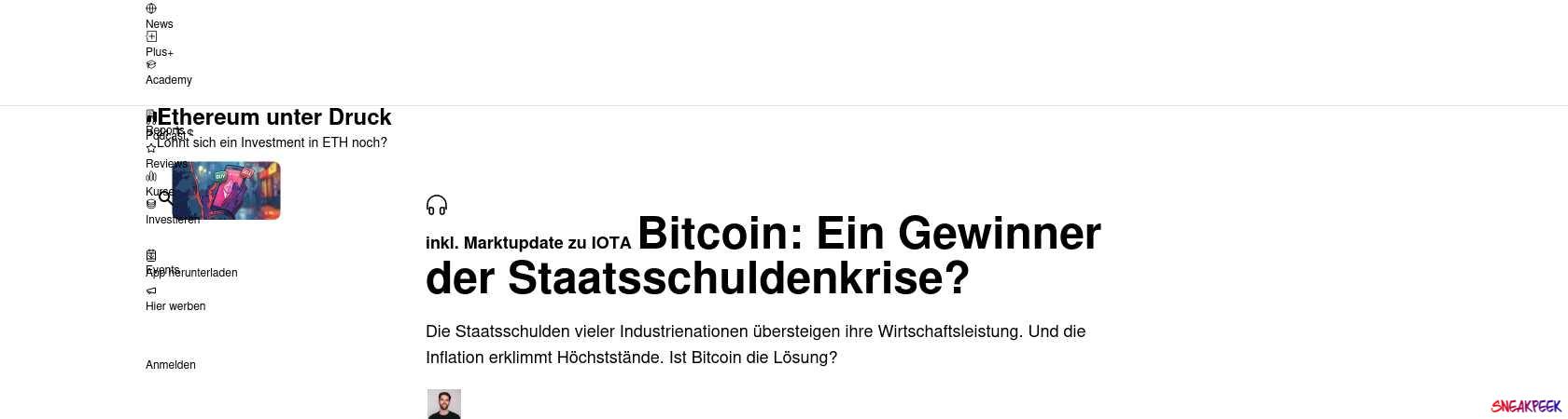 Read the full Article:  ⭲ Bitcoin: Ein Gewinner der Staatsschuldenkrise?
