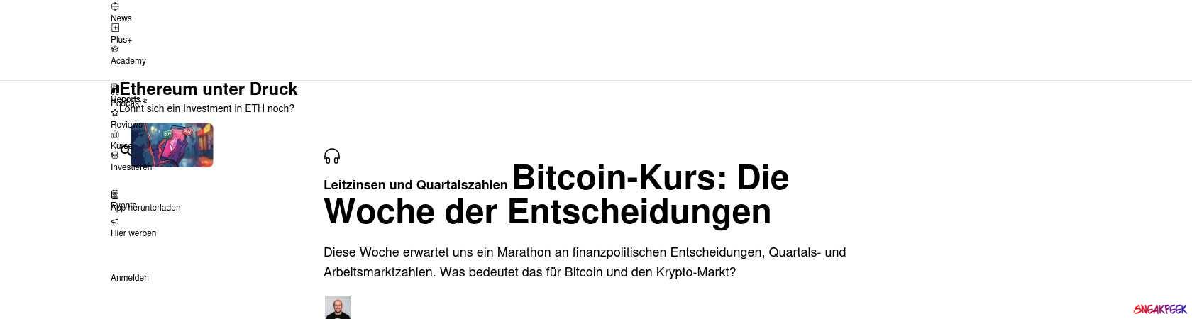 Read the full Article:  ⭲ Bitcoin-Kurs: Die Woche der Entscheidungen