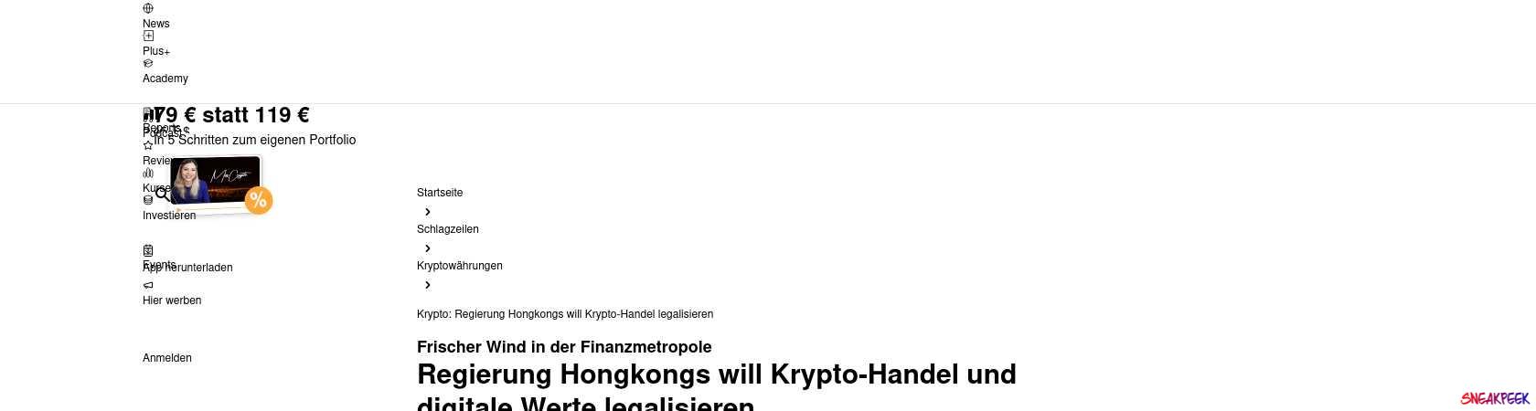 Read the full Article:  ⭲ Krypto: Regierung Hongkongs will Krypto-Handel legalisieren