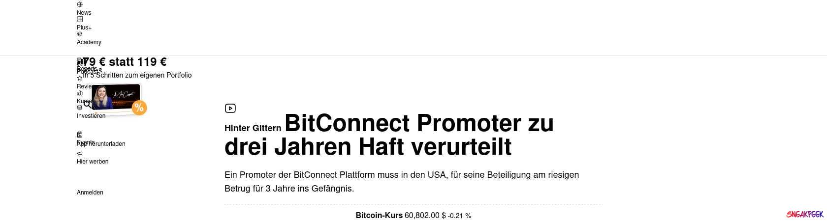 Read the full Article:  ⭲ BitConnect: Promoter zu 3 Jahren Haft verurteilt