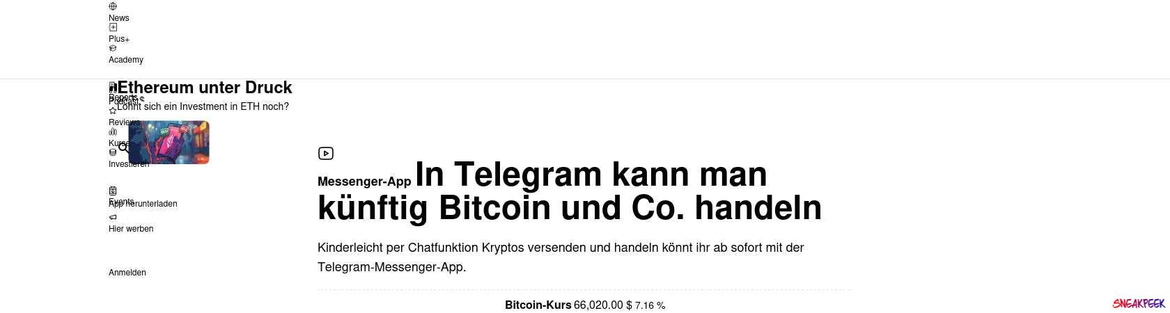 Read the full Article:  ⭲ Telegram: Messenger führt Krypto-Trading ein