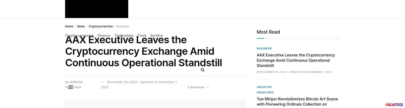 Read the full Article:  ⭲ AAX Executive Leaves the Cryptocurrency Exchange Amid Continuous Operational Standstill