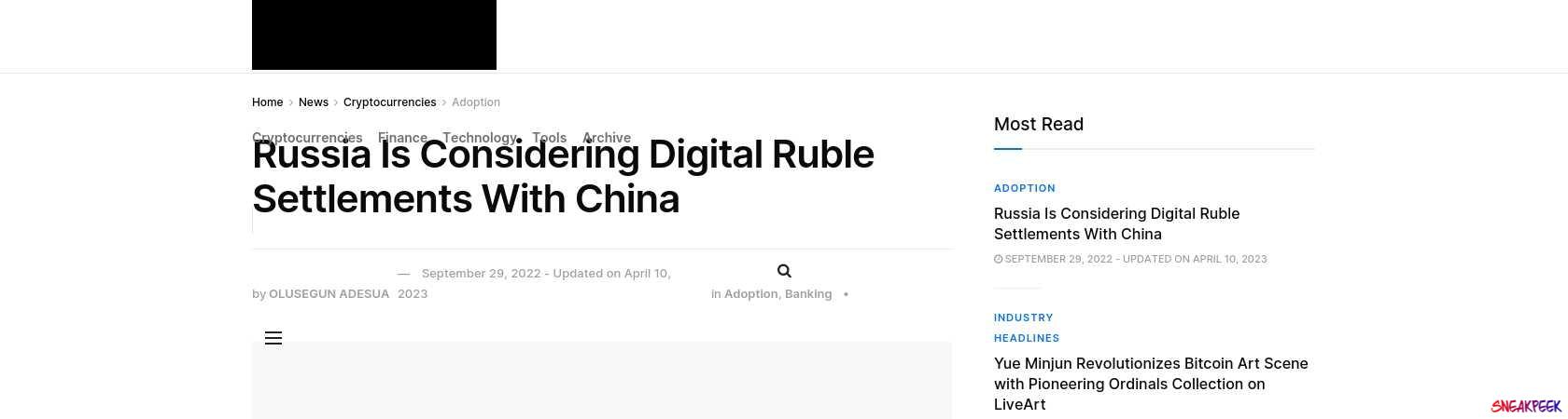 Read the full Article:  ⭲ Russia Is Considering Digital Ruble Settlements With China