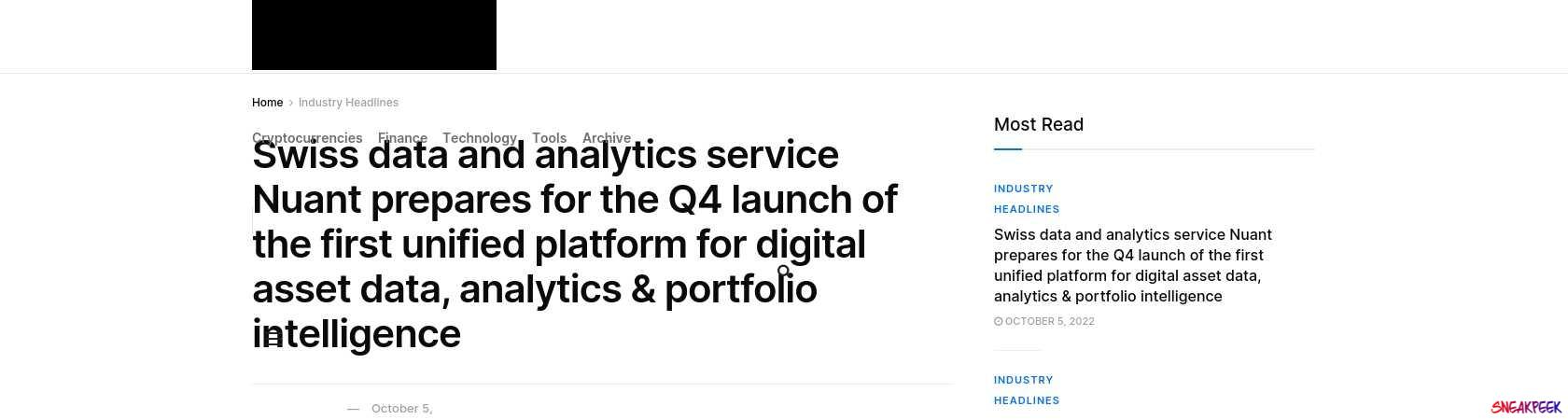 Read the full Article:  ⭲ Swiss data and analytics service Nuant prepares for the Q4 launch of the first unified platform for digital asset data, analytics & portfolio intelligence